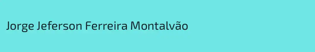 Jorge Jeferson Ferreira Montalvão